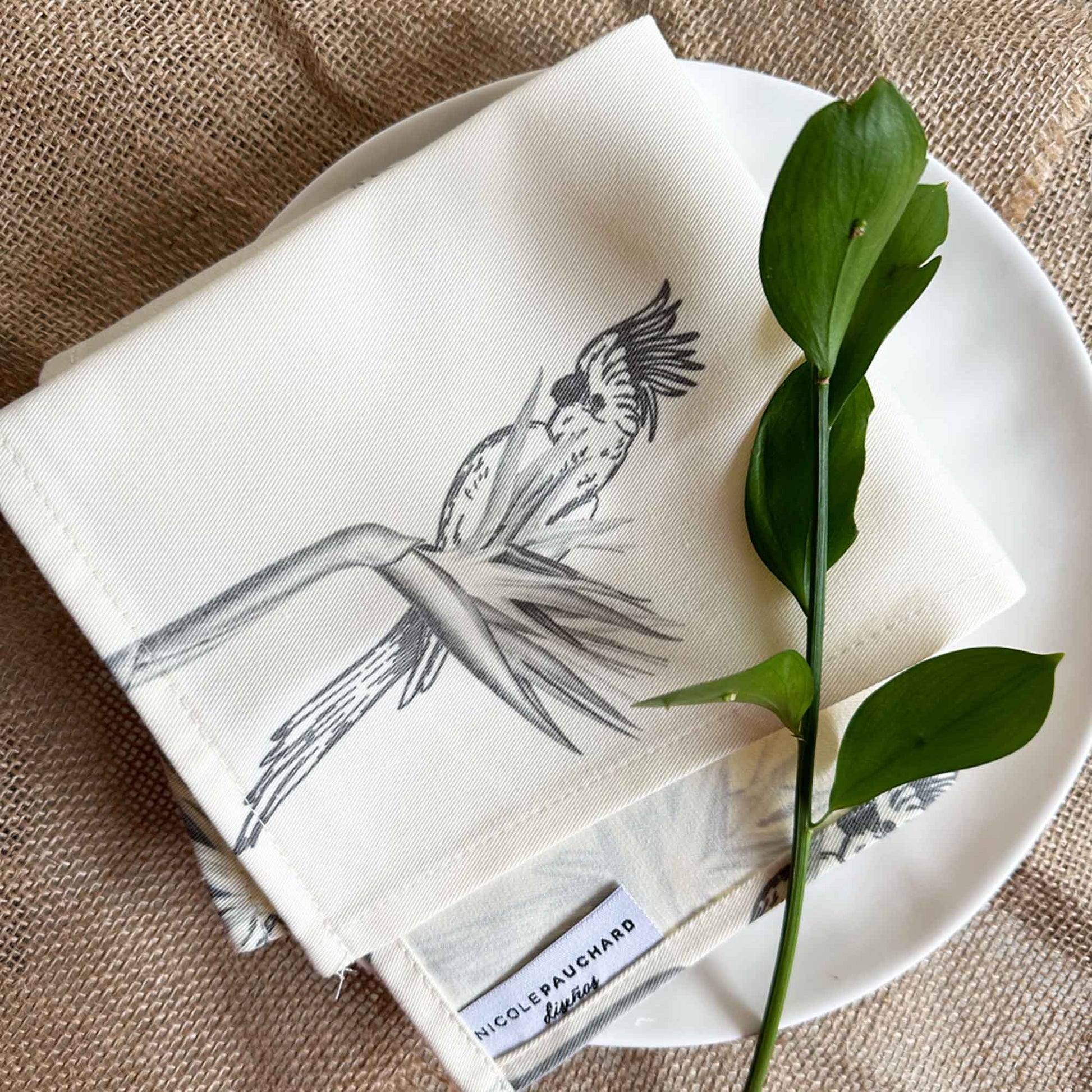 Set 4 Servilletas Niara Nicole Pauchard Diseños4#Beige