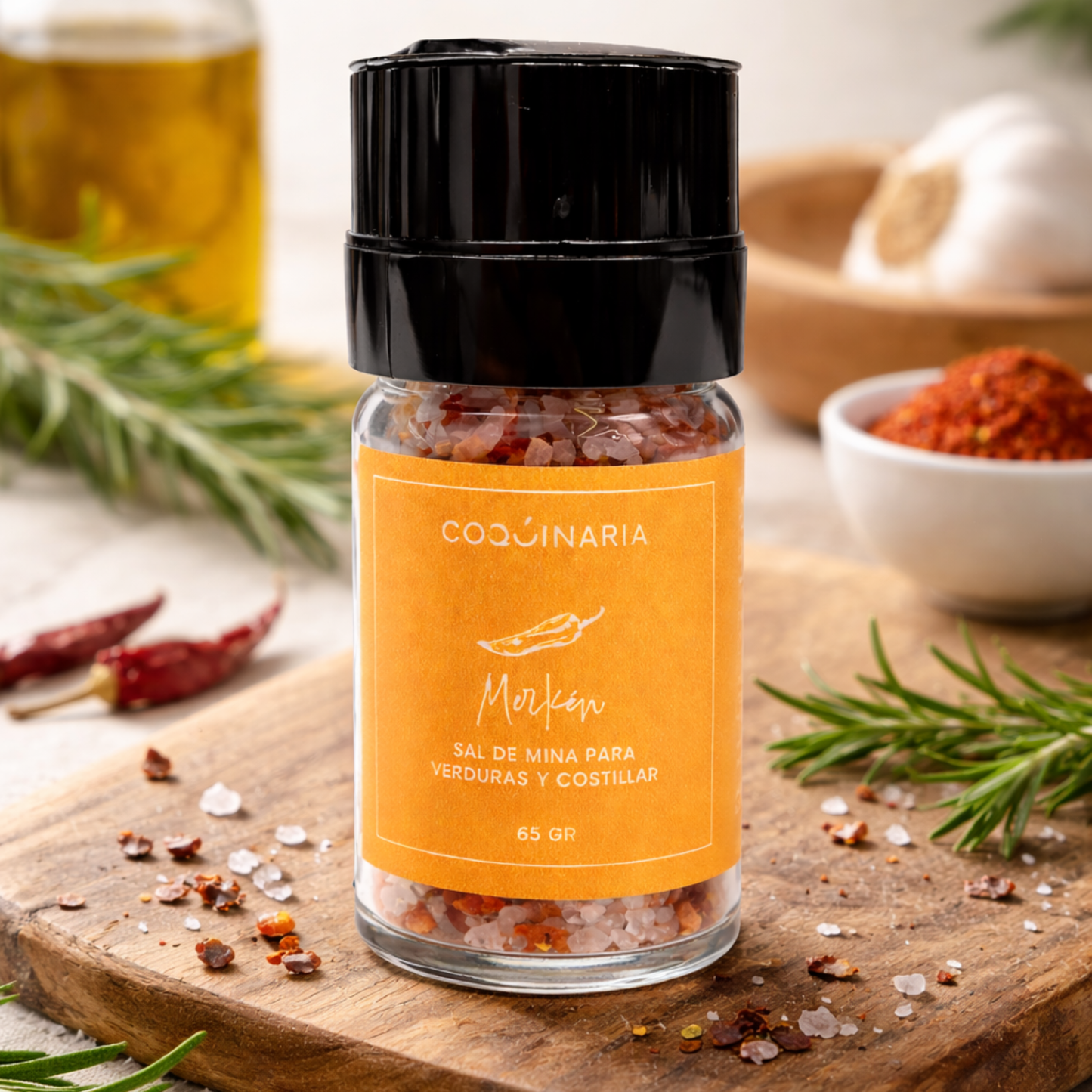 Sal con Merken molinillo 65gr Coquinaria