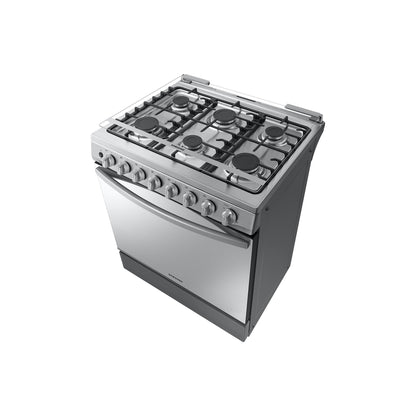 Cocina a Gas 6 Quemadores con Quemador de Triple Potencia4#Acero