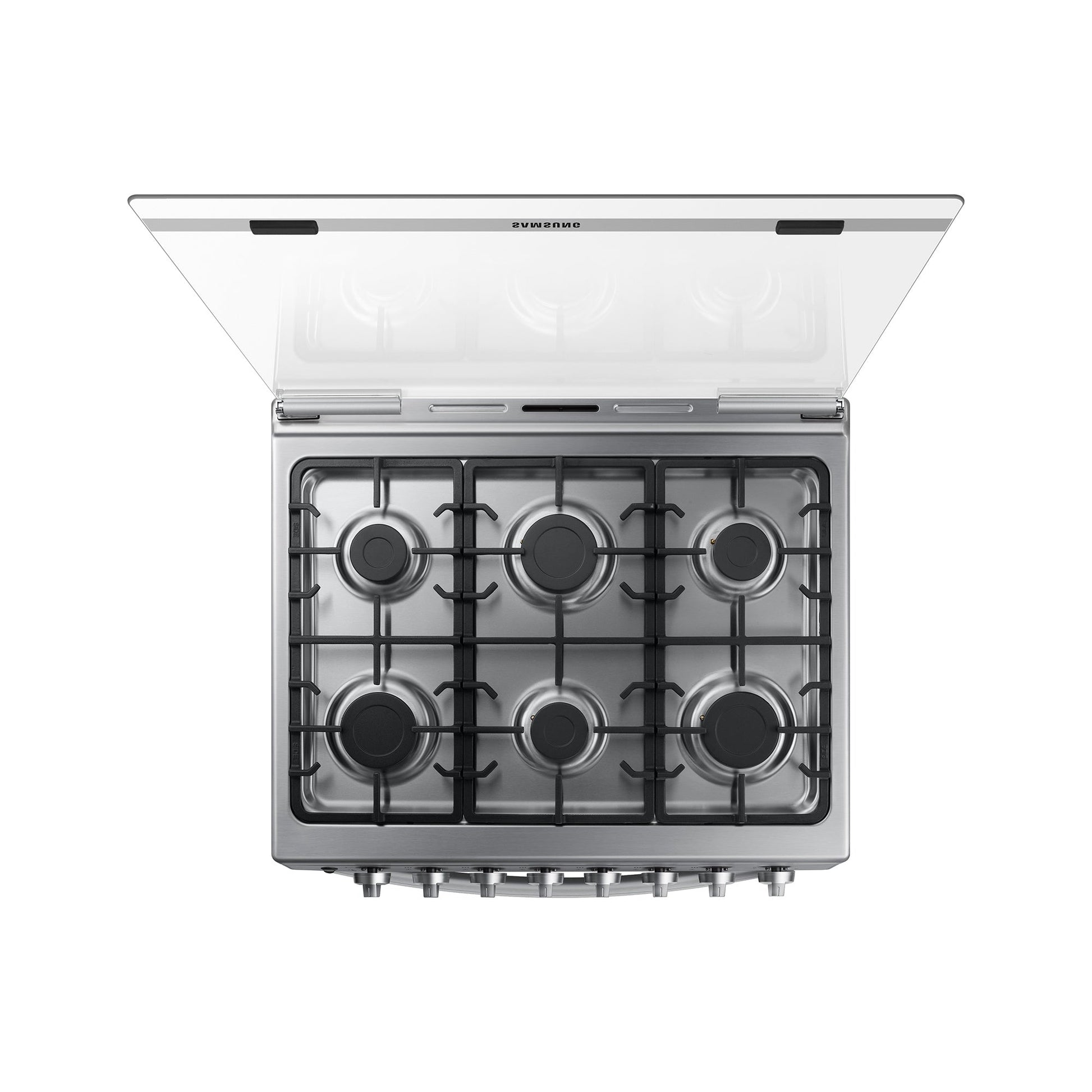 Cocina a Gas 6 Quemadores con Quemador de Triple Potencia5#Acero