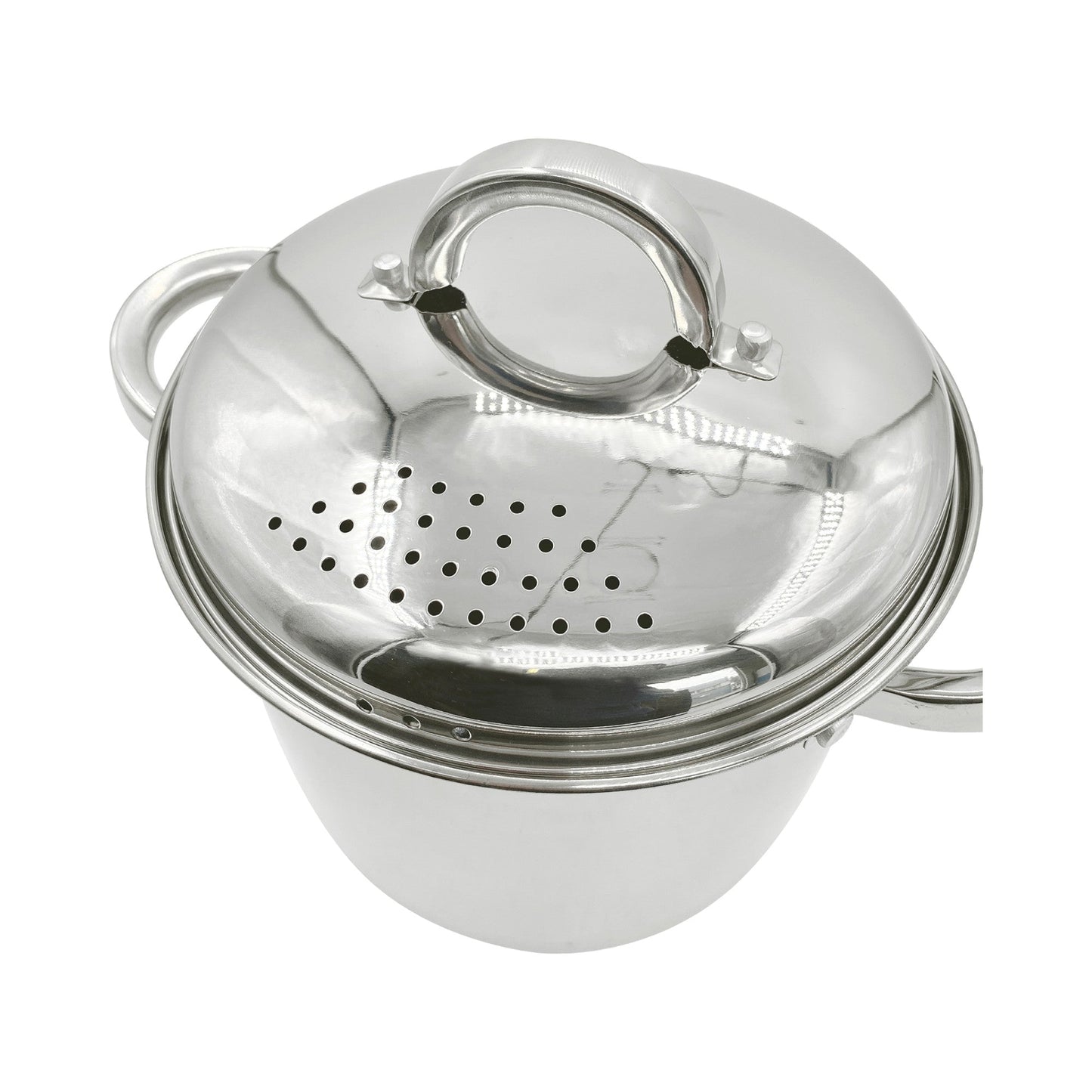 Olla Para Pasta + Colador + Vaporera Acero Sangerfield 4,7 Lts Oster3#Plateado