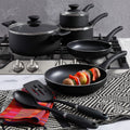 Batería De Cocina Aluminio Ashford 10 Pzs Oster1#Negro
