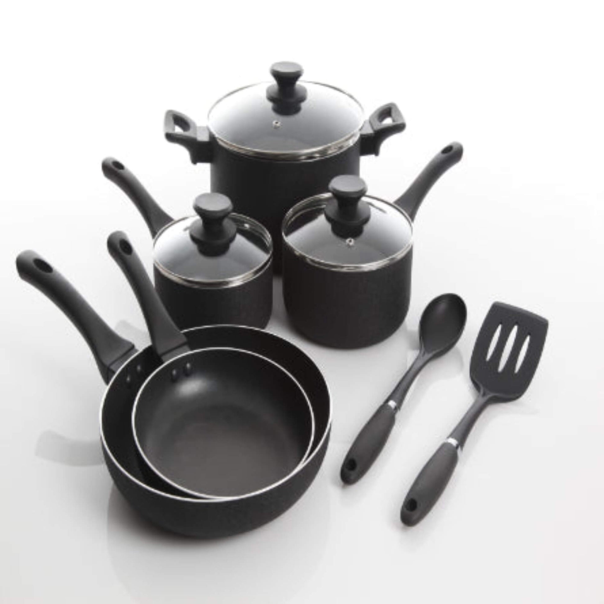 Batería De Cocina Aluminio Ashford 10 Pzs Oster2#Negro