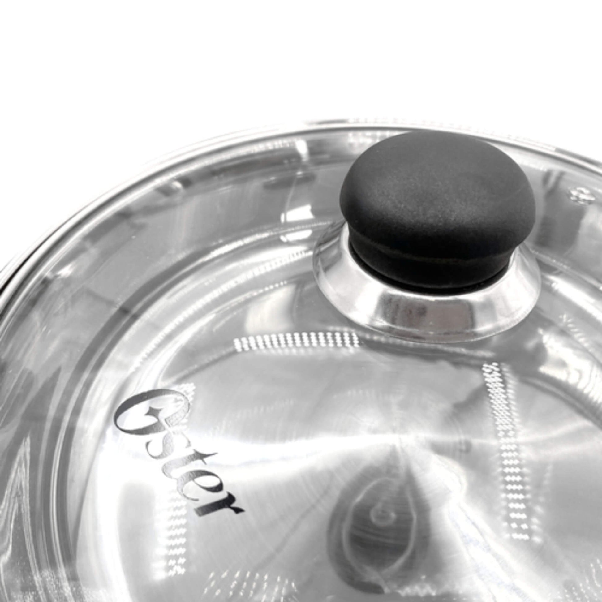 Batería De Cocina Acero Inoxidable Rametto 8 Pzs Oster3#Plateado