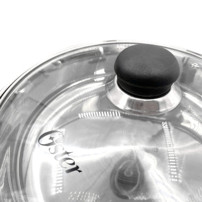 Batería De Cocina Acero Inoxidable Rametto 8 Pzs Oster3#Plateado