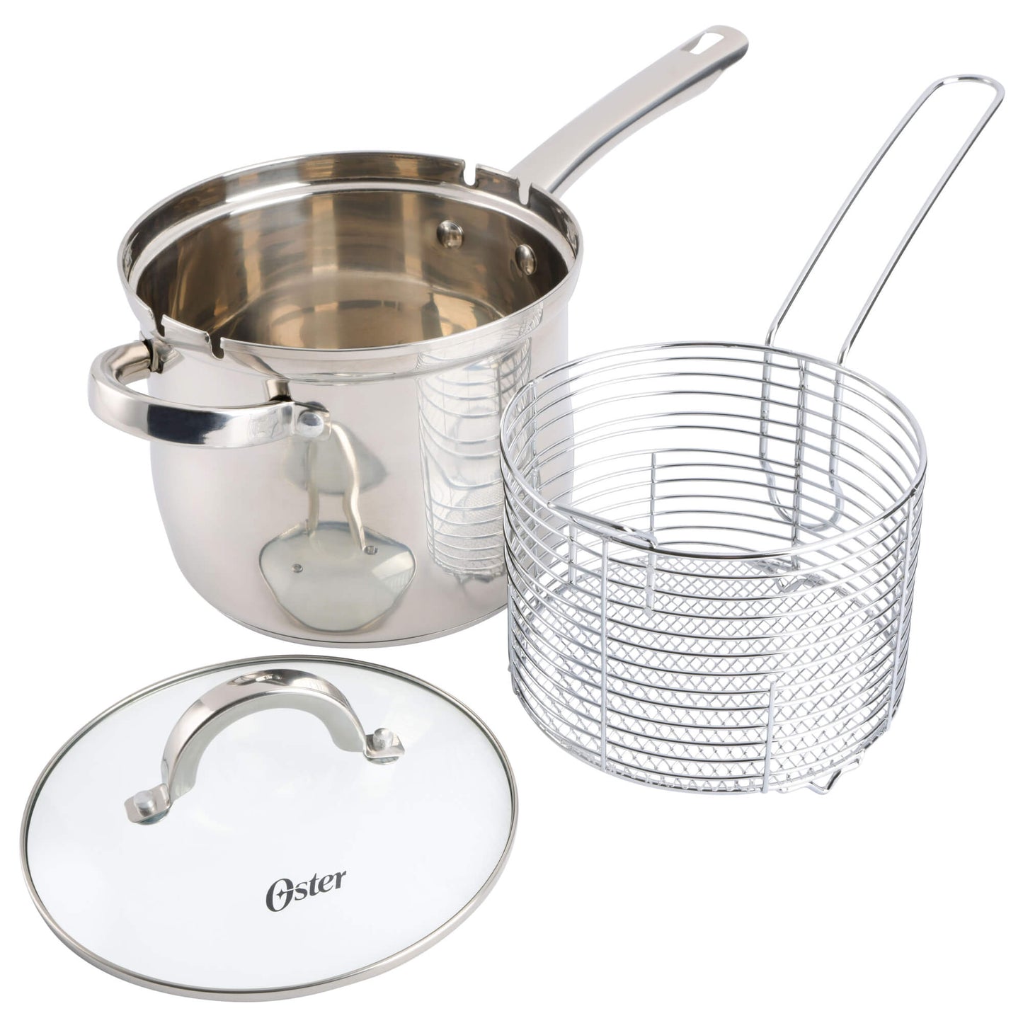 Set Freidora Sangerfield 3 Pcs Acero Inoxidable 18,5 cms Oster2#Plata