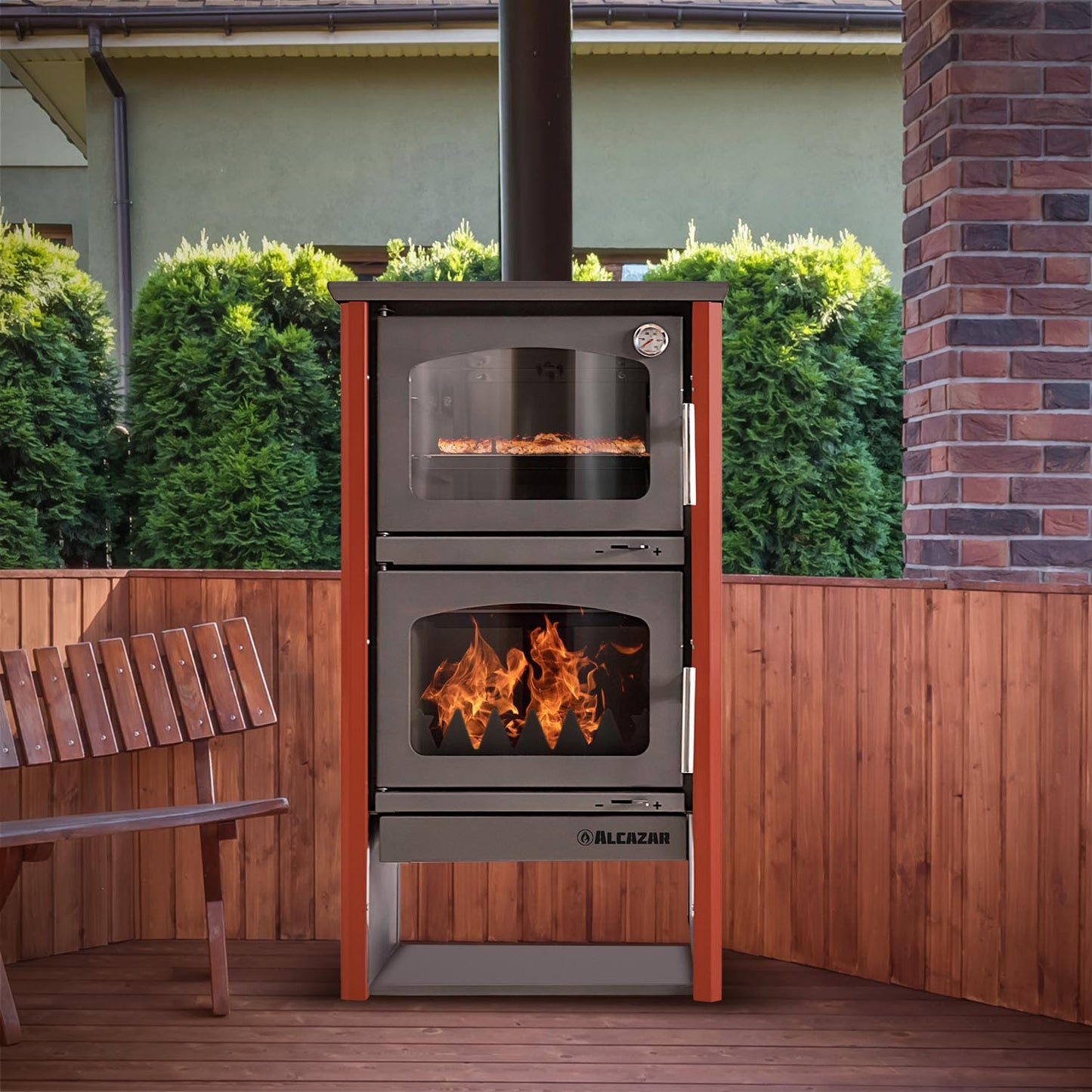 Cocina Horno Ofen Alcazar1#Burdeo