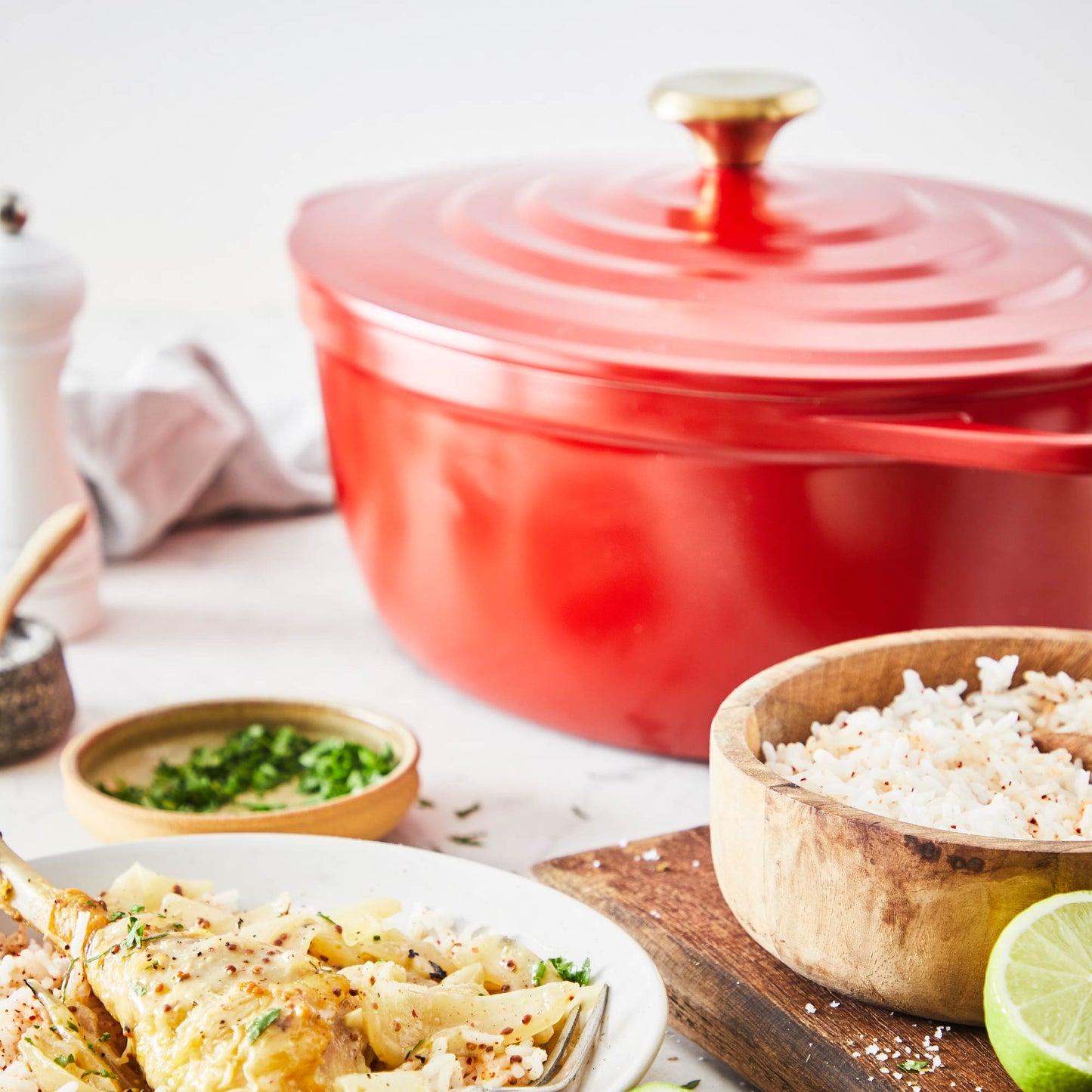 Olla Cocotte Ovalada Air 30x23 Cm Tefal4#Rojo