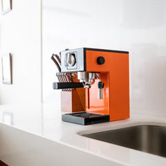 Cafetera Espresso Manual Modelo Quadra14#Naranjo