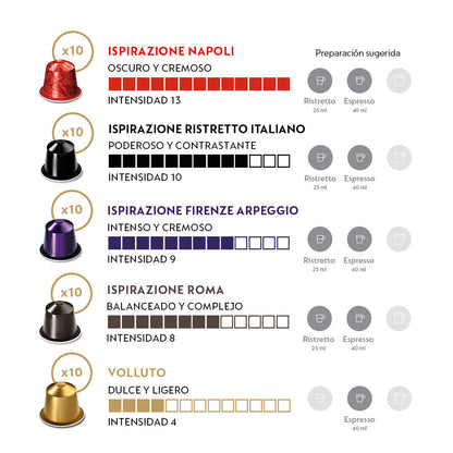 Pack 50 Cápsulas De Café Nuestros Clásicos Nespresso3#Sin color