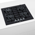 Encimera a Gas Vidrio Templado 4 Quemadores  Serie 4 60 cm Bosch3#Negro
