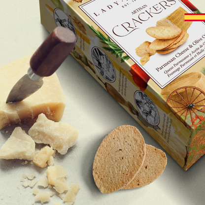 Galletas Crackers Queso Parmesano y Aceite de Oliva 100 Grs Lady Joseph