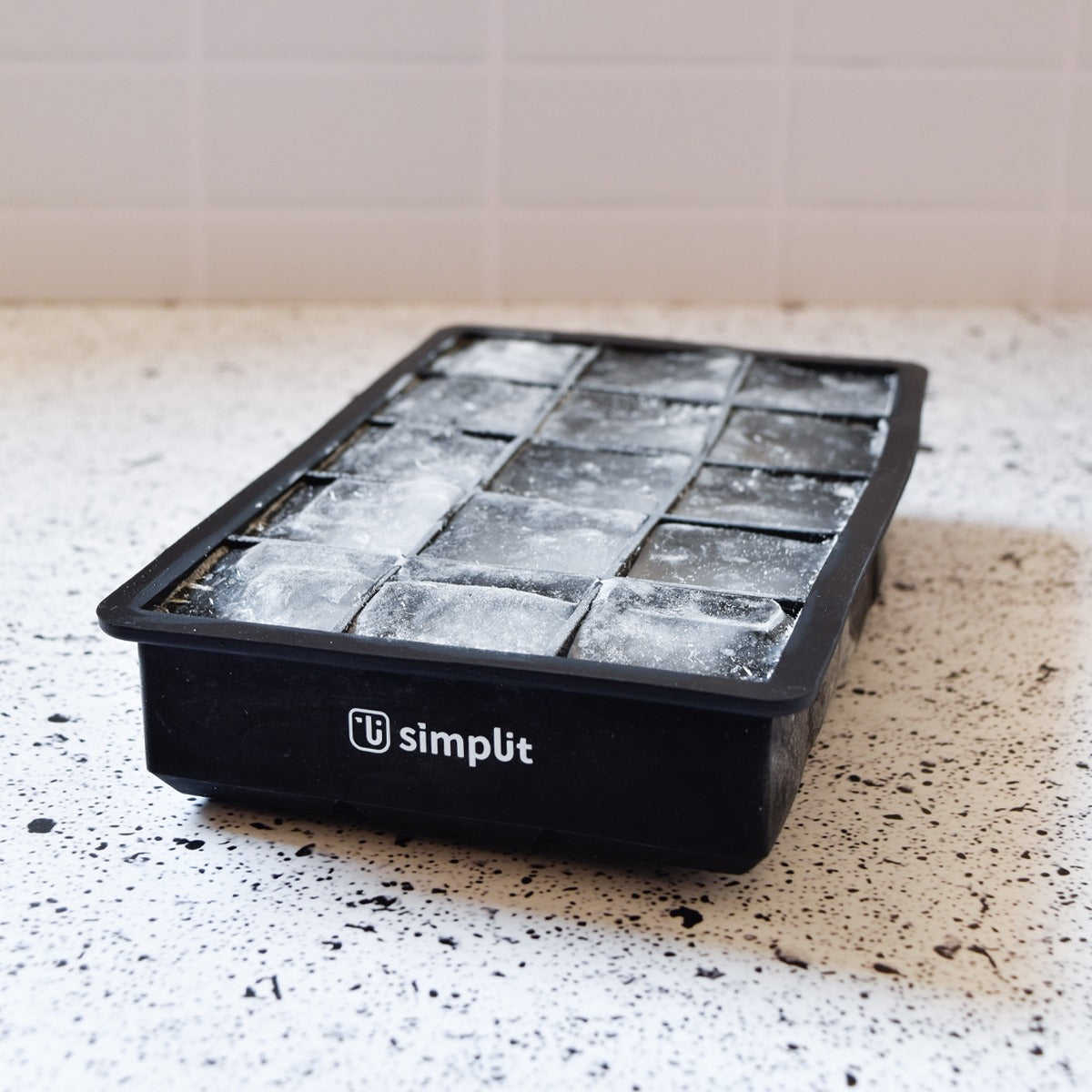 Pack 3 Cubetas de Hielo Silicona Simplit4#Negro