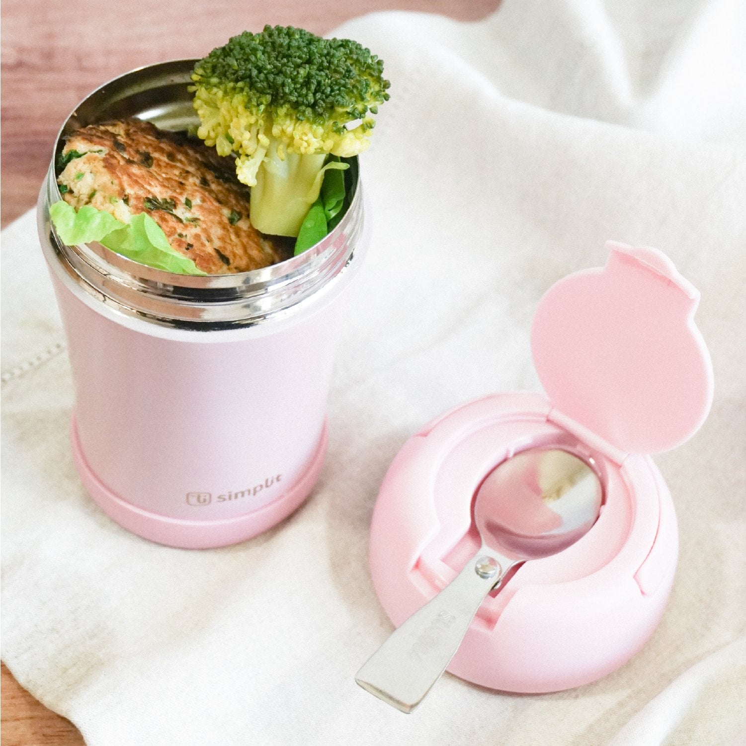 Pack 2 Termos De Comida 400 Ml Simplit2#Rosado