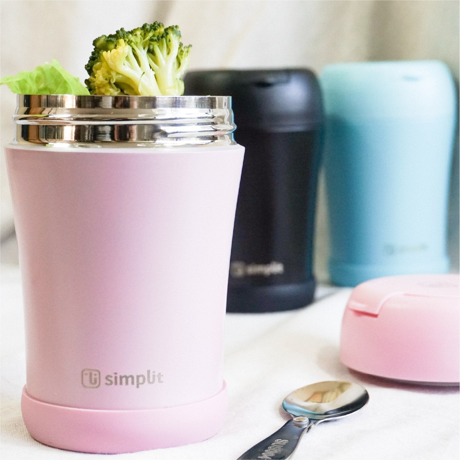 Pack 2 Termos De Comida 400 Ml Simplit4#Rosado