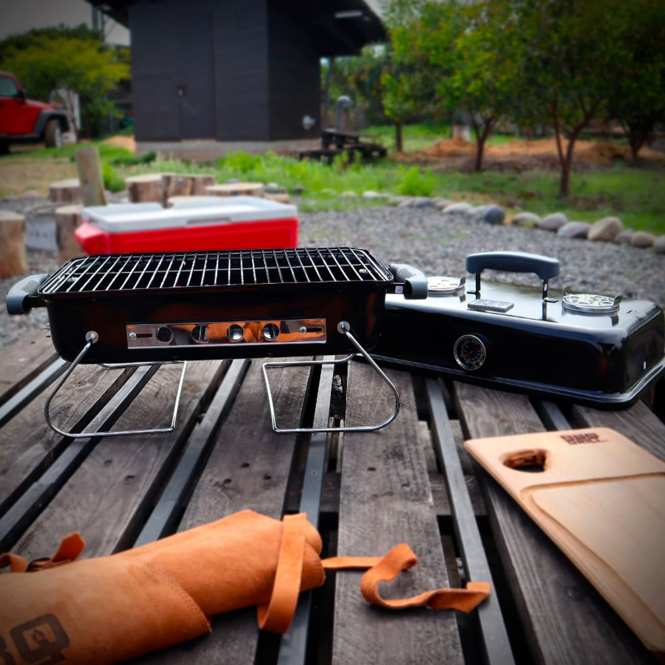 Parrilla Portátil Sherpa Carbón BBQ Grill2#Negro