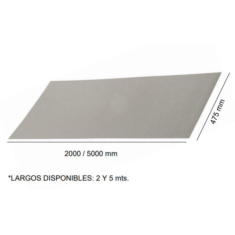 Piso Antideslizante Protector 47.5cm x 500cm HBT3#Gris