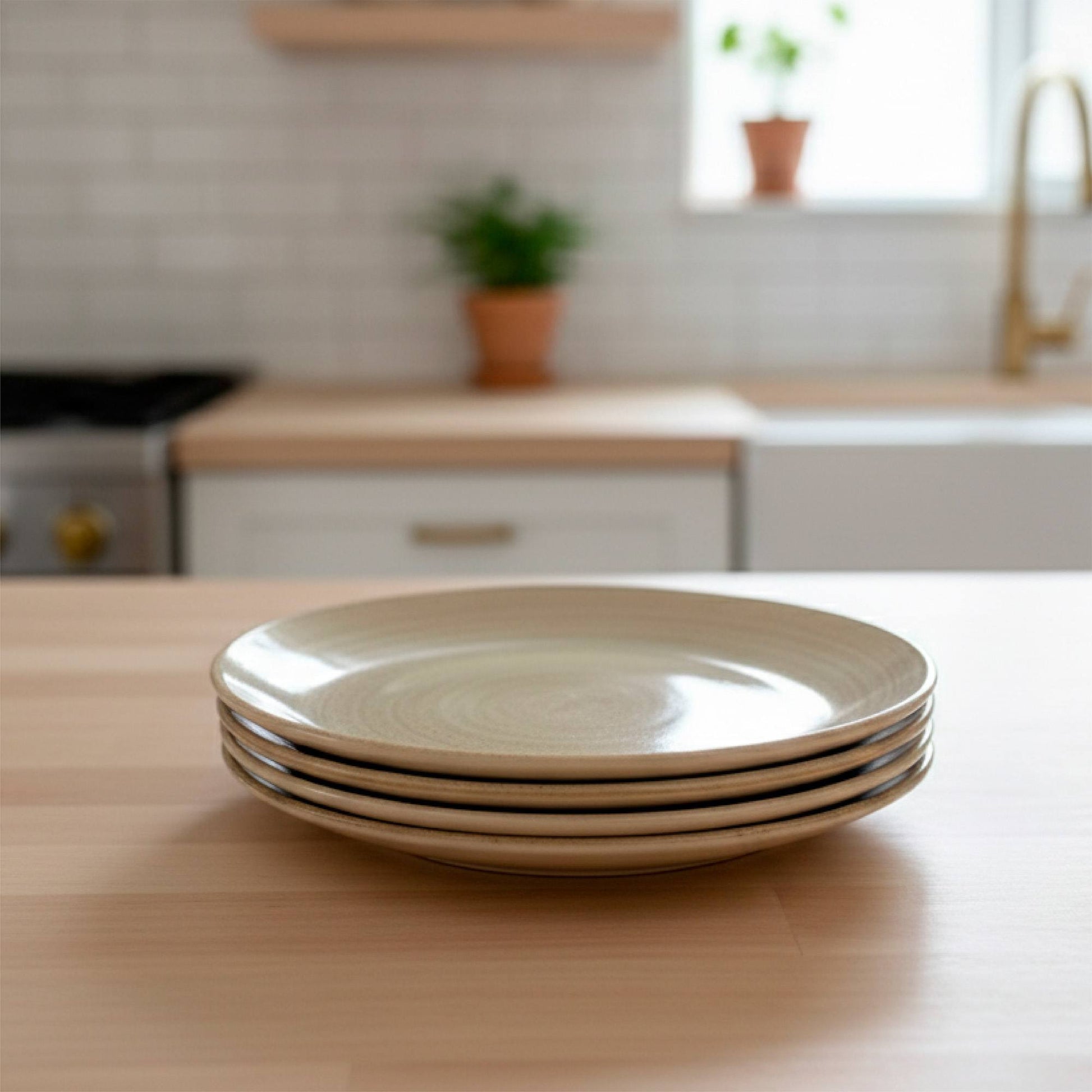 Set 4 Platos Fondo Cerámica 26,7cm Siena Simplit4#Beige