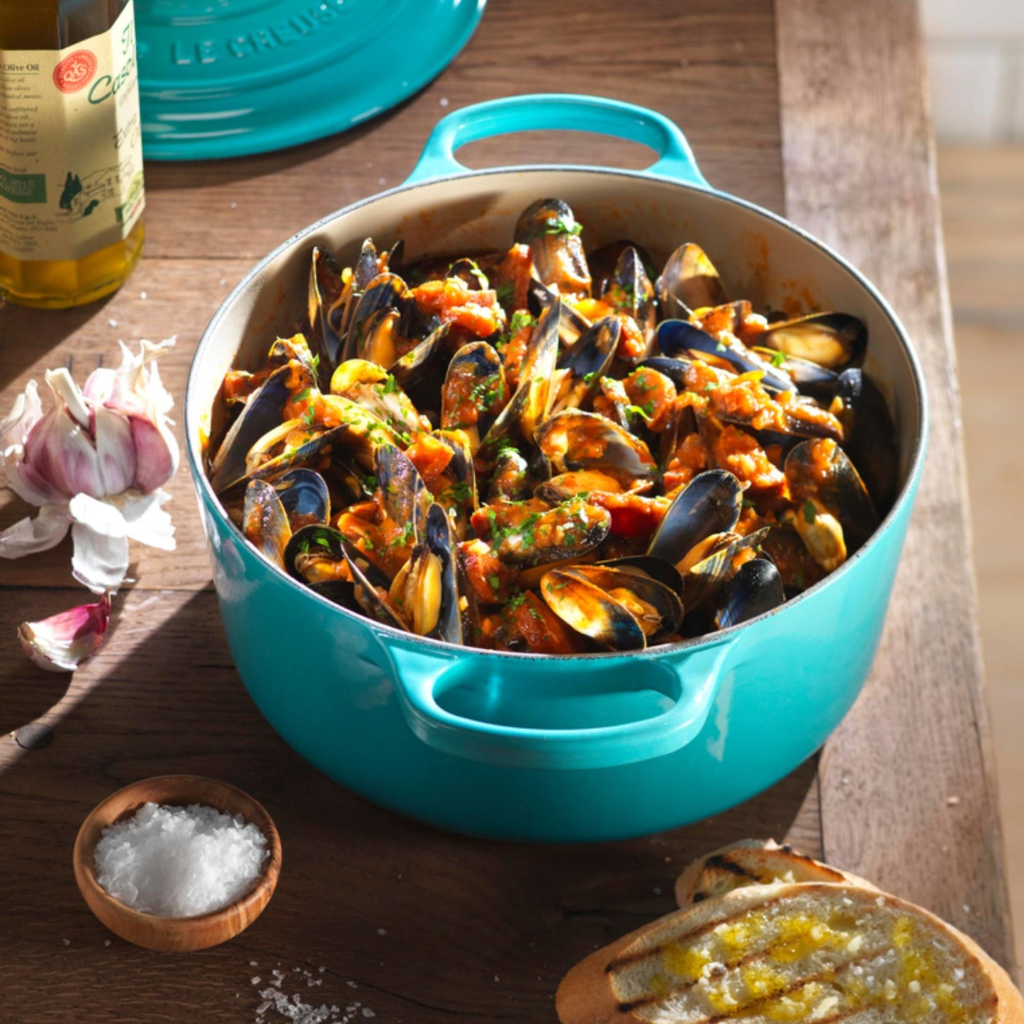 Cocotte Oval 29 Cm Caribe Le Creuset1#Azul
