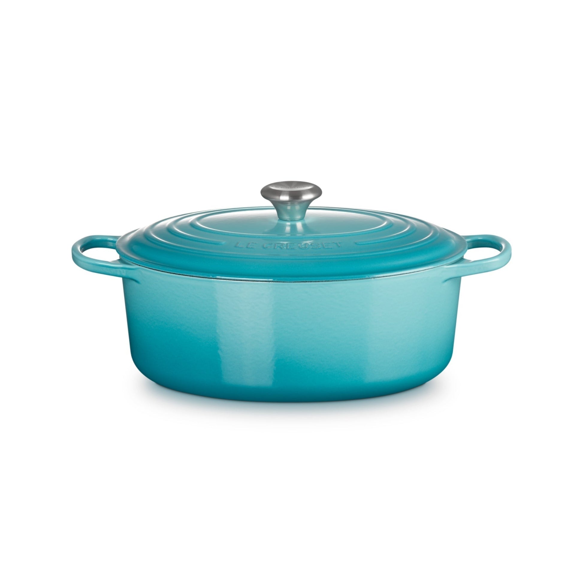 Cocotte Oval 29 Cm Caribe Le Creuset4#Azul