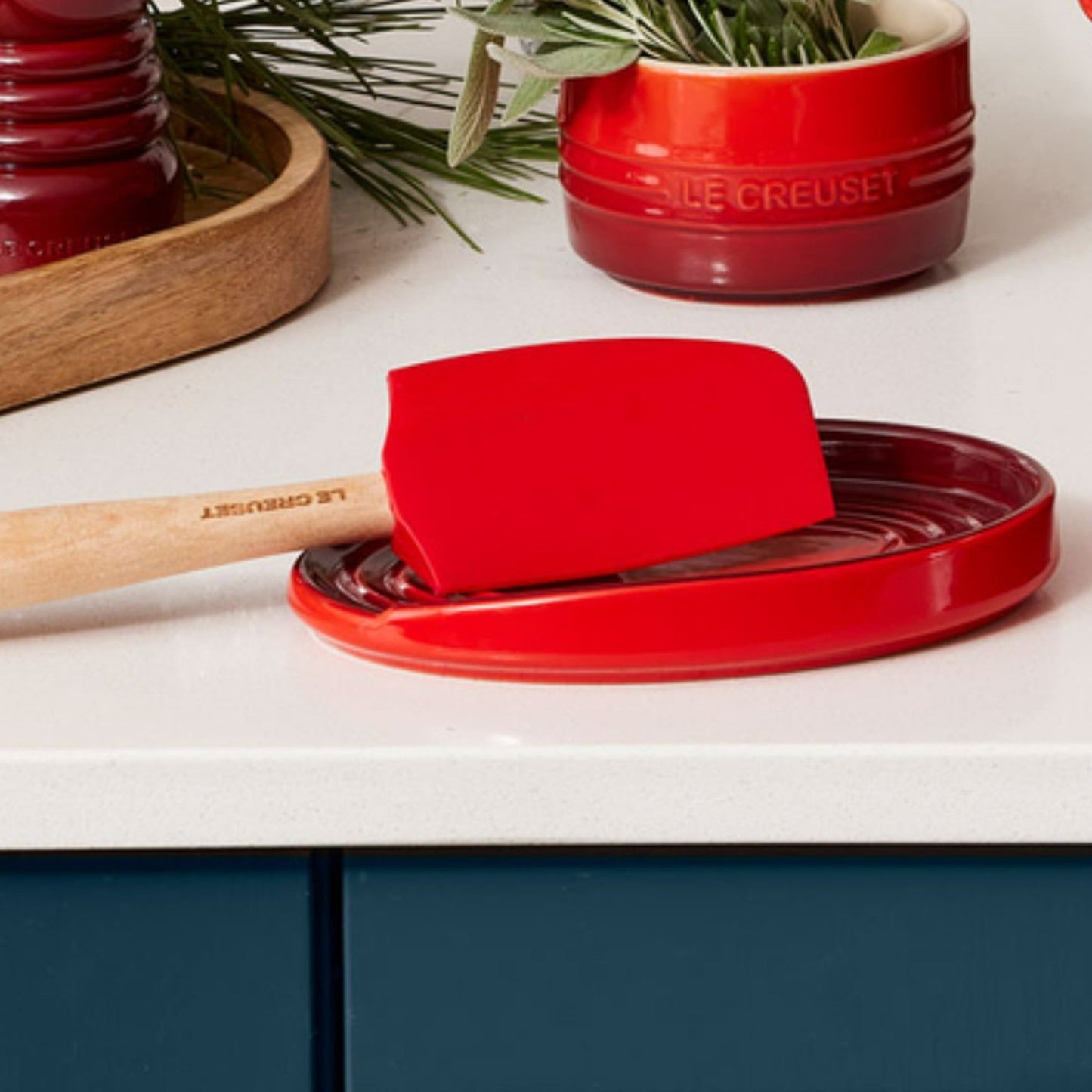 Reposa Cuchara Ovalado Le Creuset1#Rojo