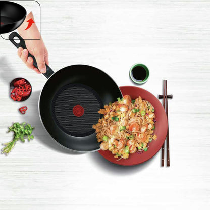 Wok 28 Cm + Tapa Super Cook Tefal5#Negro