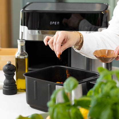 Freidora De Aire Easy Fry & Grill Dual 8,3L Moulinex2#Inox