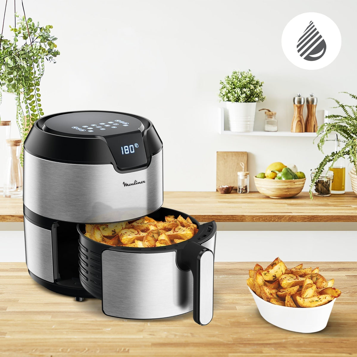 Freidora de Aire Easy Fry Deluxe 4.2L Moulinex
