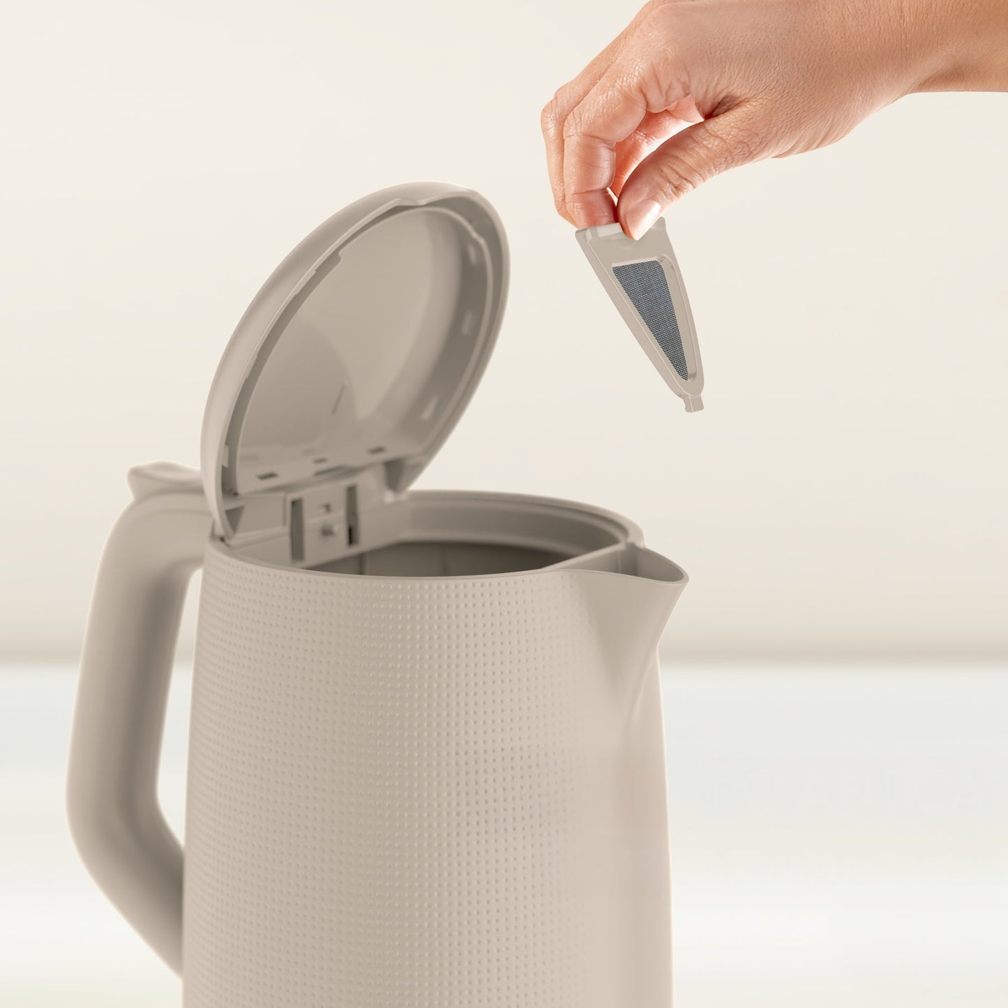 Hervidor Morning 1,7L Gris Moulinex1#Beige