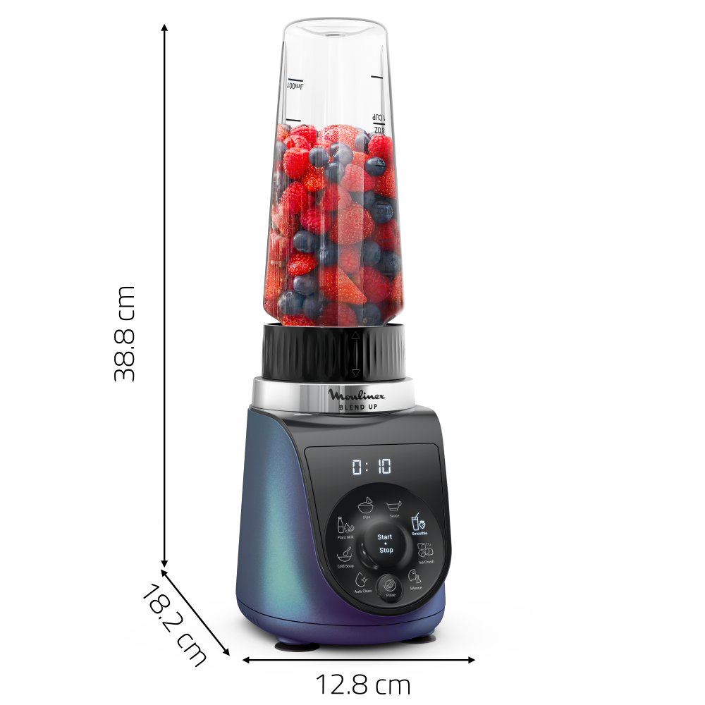 Licuadora Personal Blend Up 1000W Moulinex8#Azul