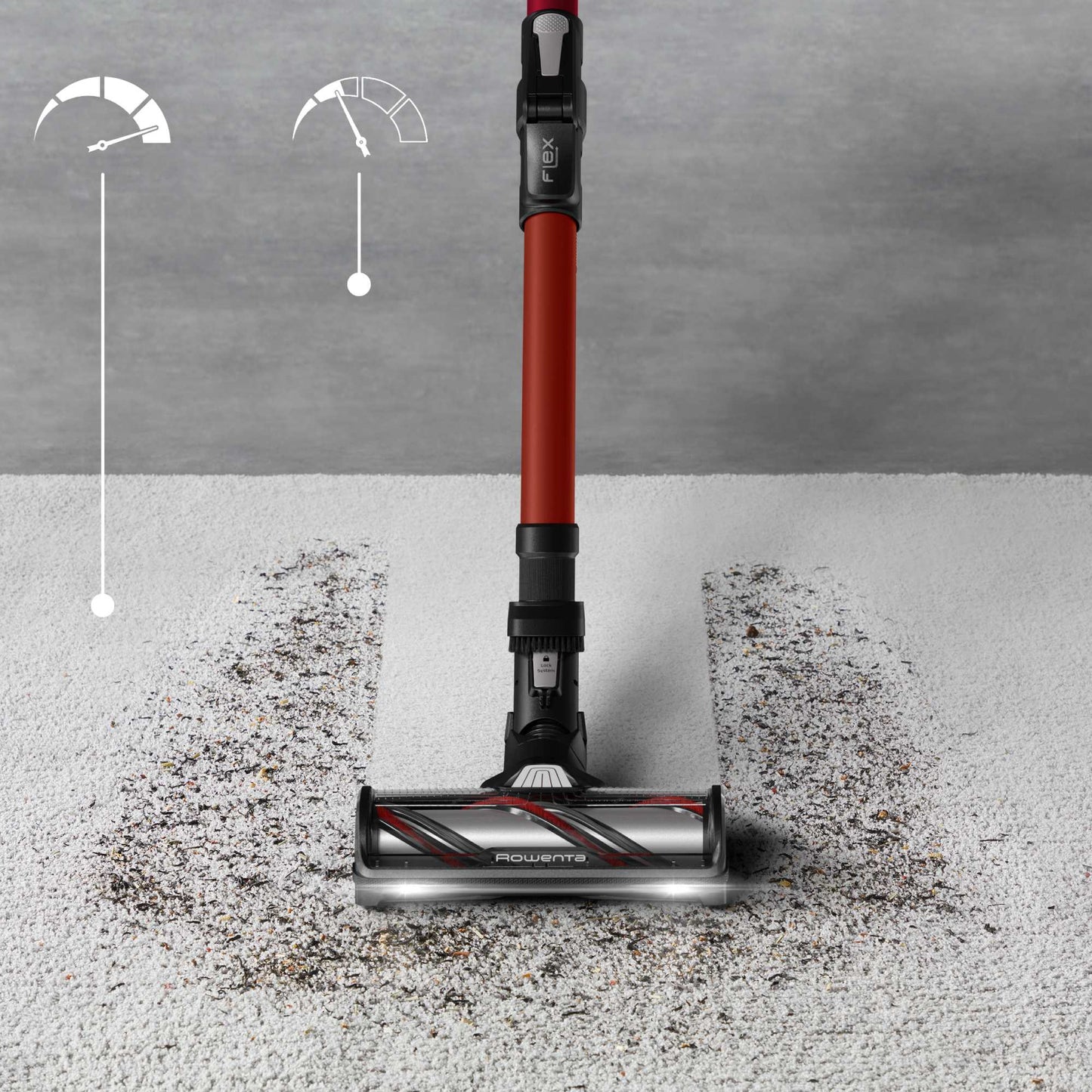 Aspiradora Vertical X-FORCE 13.60 150W Animal Care Rowenta7#Rojo