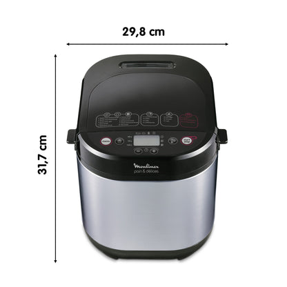 Máquina De Pan Pain & Delicés Moulinex4#Acero