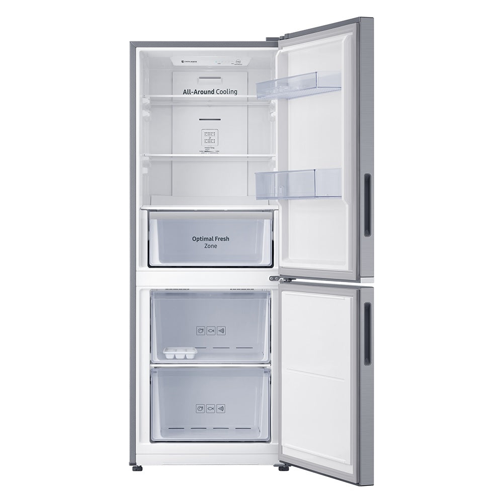 Refrigerador Bottom Mount de 285L con Optimal Fresh Zone3#Acero Inoxidable