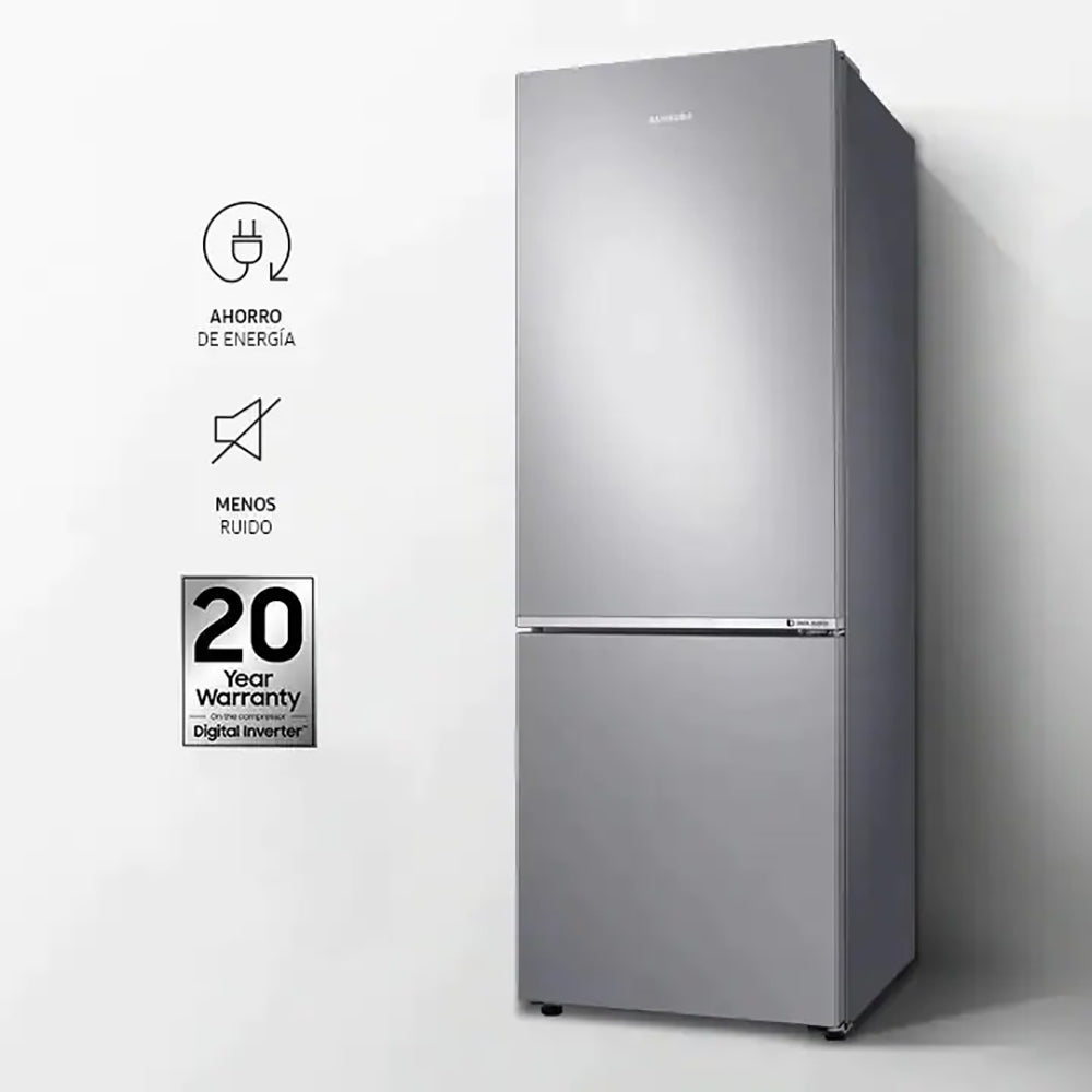 Refrigerador Bottom Mount de 285L con Optimal Fresh Zone6#Acero Inoxidable