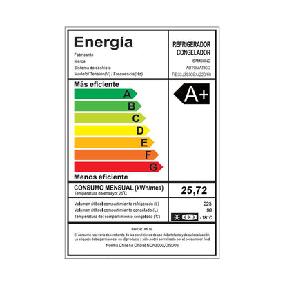 Bottom Mount Freezer de 321L con eficiencia de espacio RB33J3830SAZS Samsung11#Metal Graphite