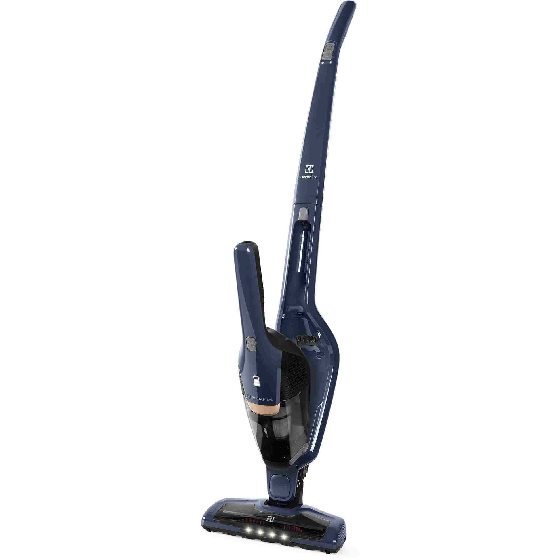 Aspiradora Vertical Inalámbrica Ergorapido 2 en 1 Led frontal ERG25N Electrolux5#Azul