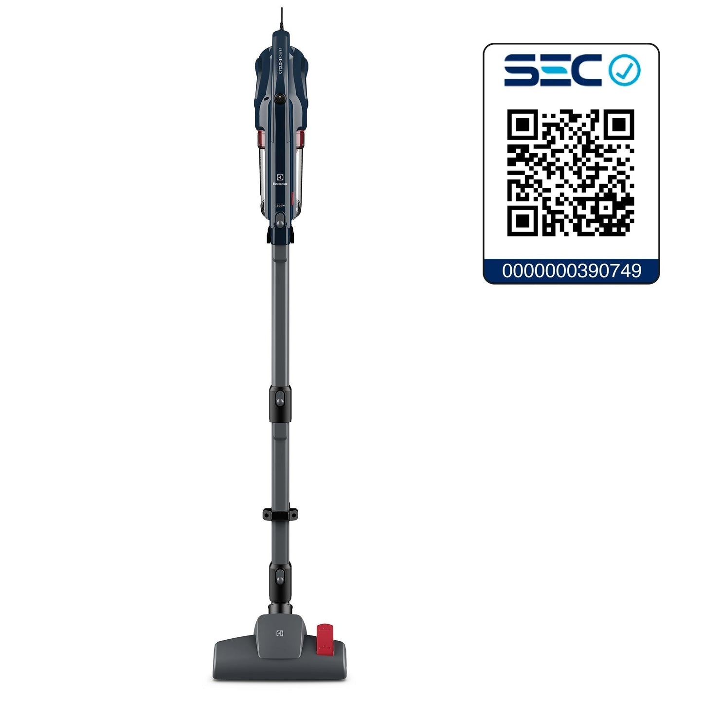 Aspiradora Vertical con Cable 1300W Ciclónica 3 en 1 Filtro HEPA PTE10 Electrolux8#Azul