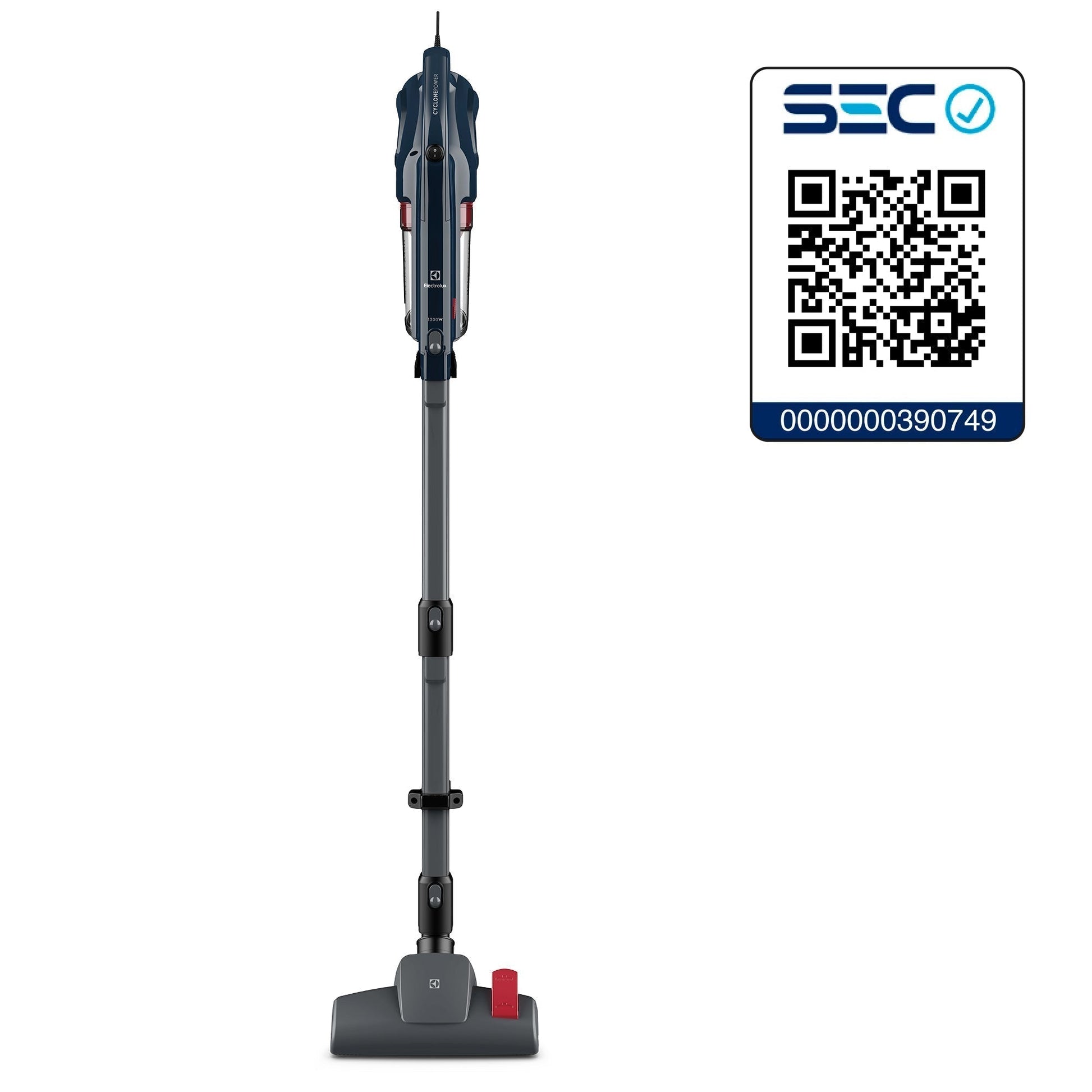Aspiradora Vertical con Cable 1300W Ciclónica 3 en 1 Filtro HEPA PTE10 Electrolux8#Azul