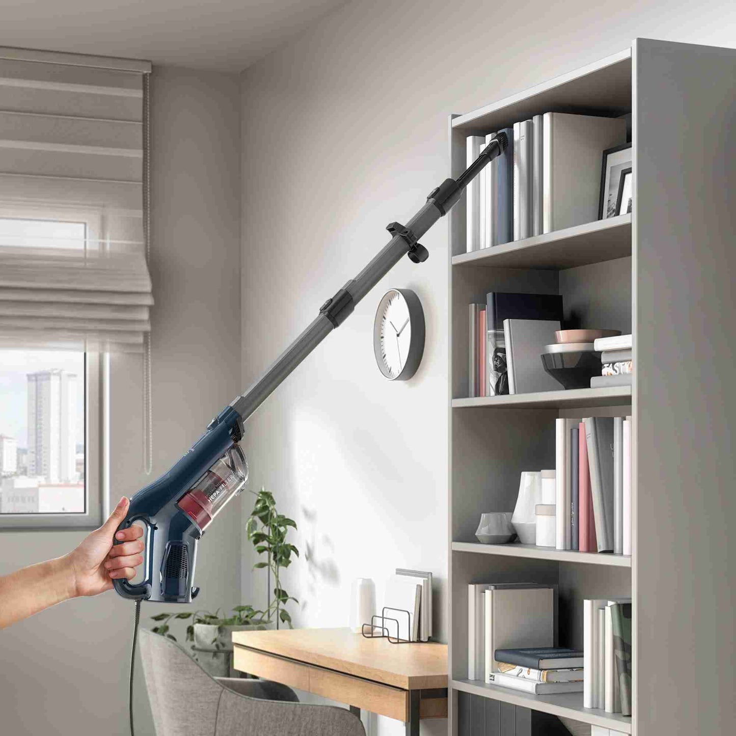 Aspiradora Vertical con Cable 1300W Ciclónica 3 en 1 Filtro HEPA PTE10 Electrolux1#Azul