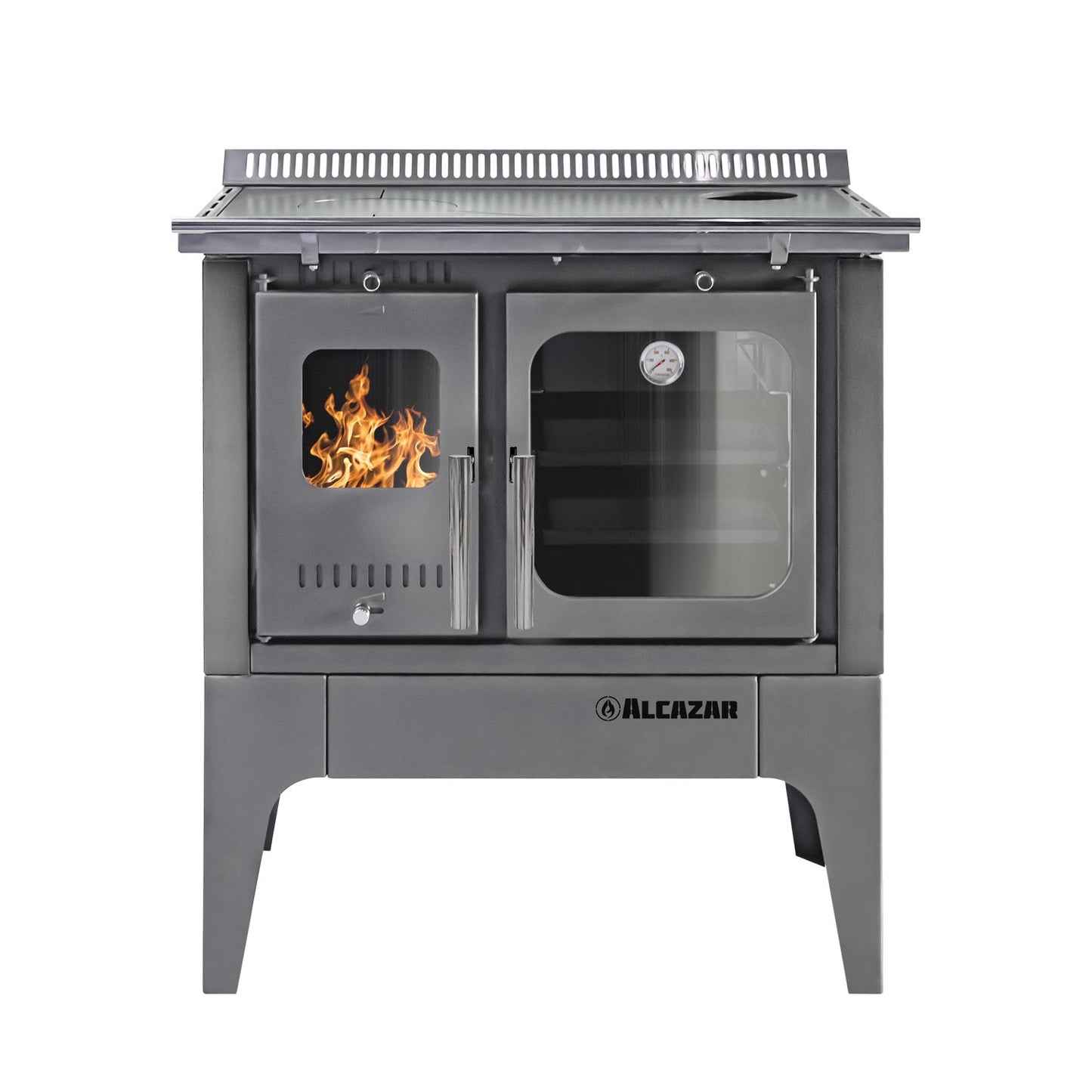 Cocina A Leña Europea S900 Alcazar3#Gris