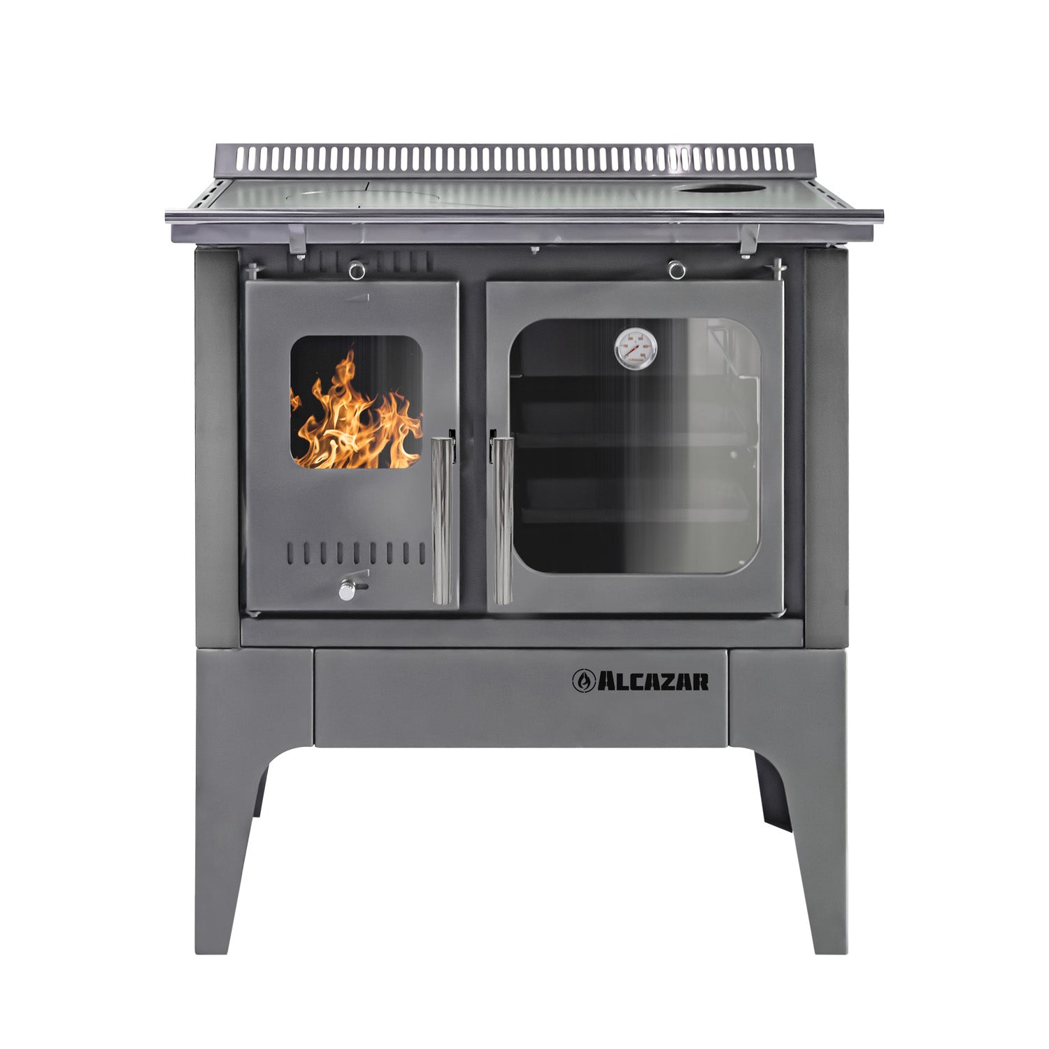 Cocina A Leña Europea S900 Alcazar3#Gris