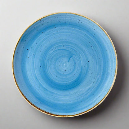Plato Stonecast Cornflower Azul 28 Cms Churchill