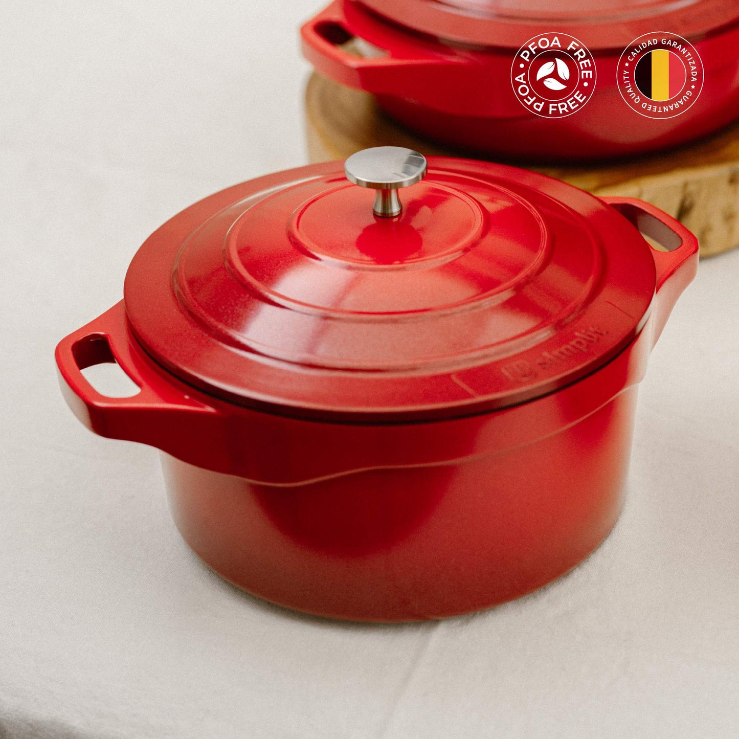 Olla Antiadherente 24cm Toulouse Simplit14#Rojo