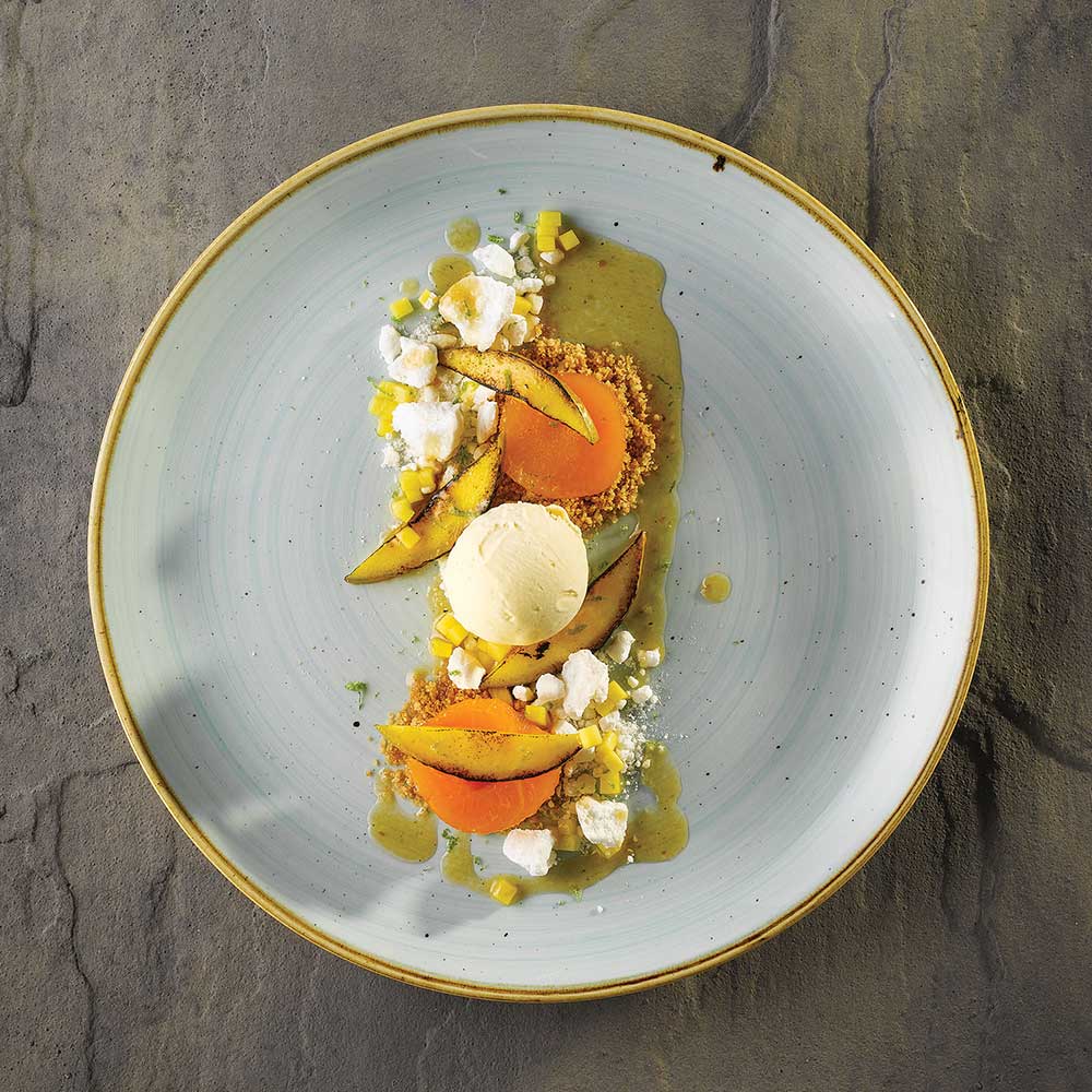 Plato Stonecast Duck Egg Azul 32 Cms Churchill