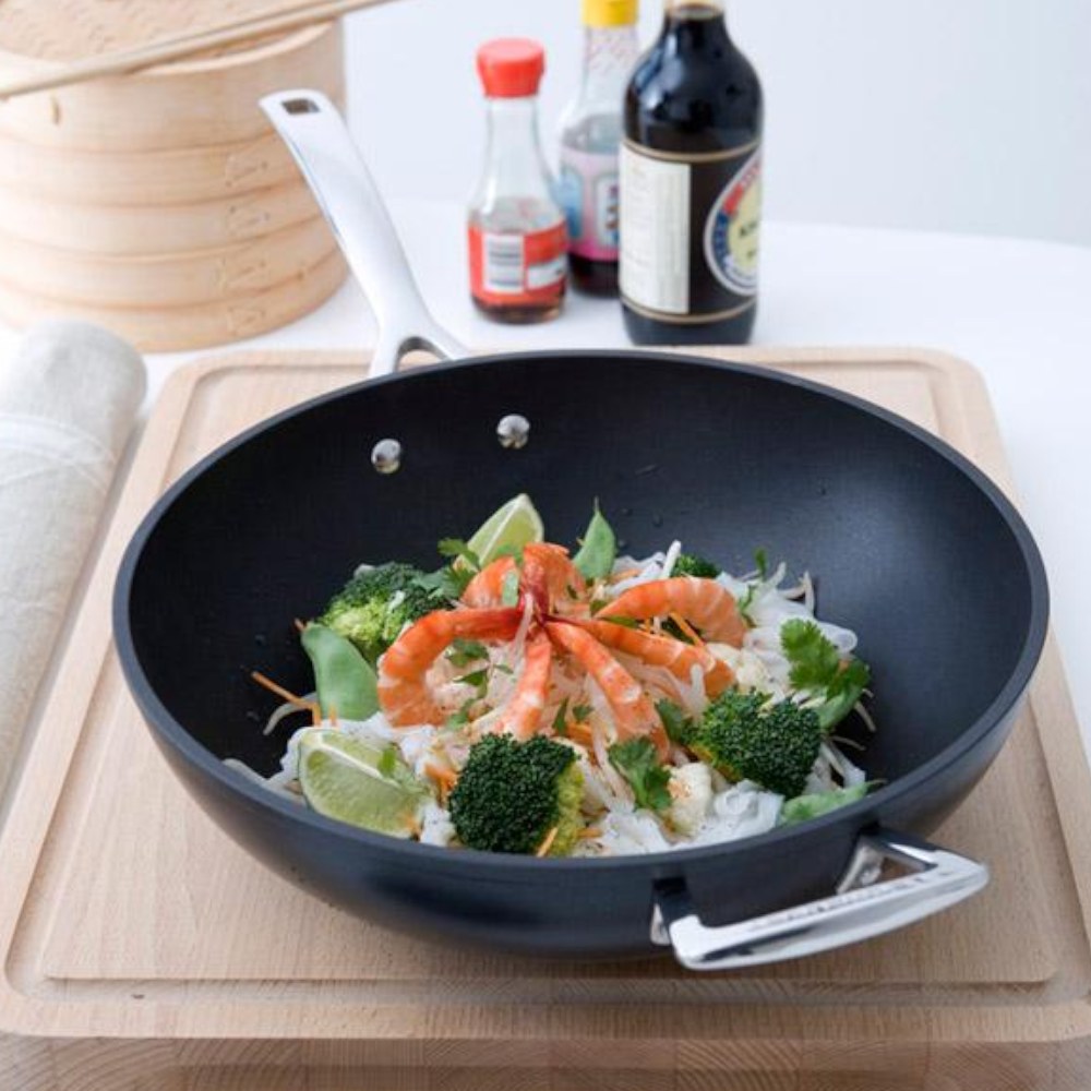 Sartén Wok Antiadherente Tns 30 cm Le Creuset1#Negro