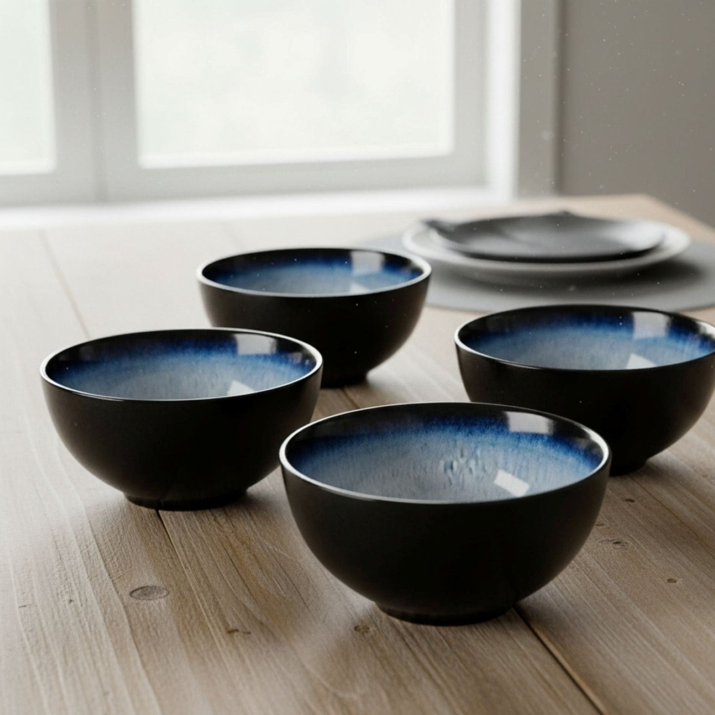 Set 4 Bowls Cerámica Roma Decoexpress1#Azul