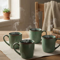 Set 4 Tazas Cerámica Vancouver Decoexpress1#Verde