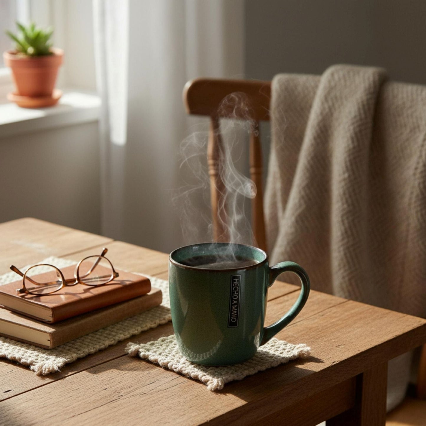 Set 4 Tazas Cerámica Vancouver Decoexpress3#Verde