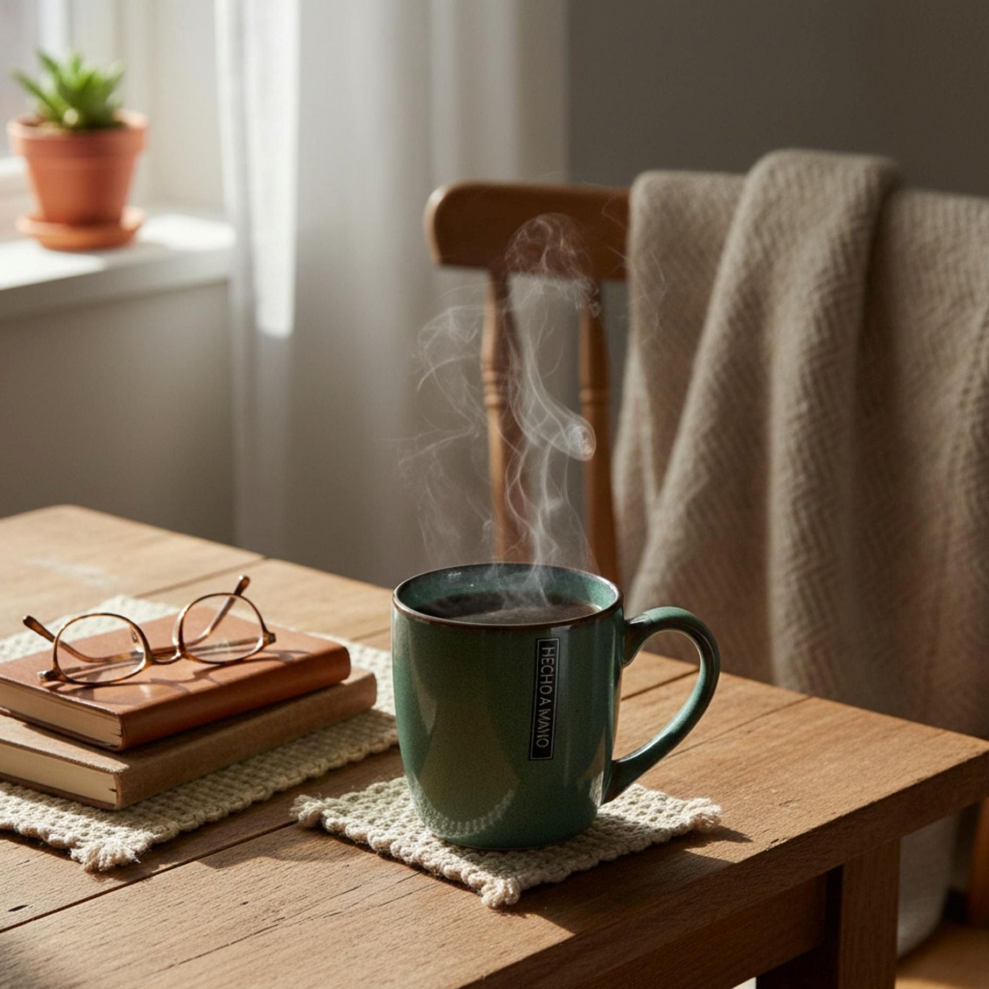 Set 4 Tazas Cerámica Vancouver Decoexpress3#Verde