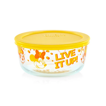 Set 2 Contenedores De Vidrio Con Tapa Disney Minnie Pyrex2#Sin color